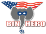 Bin Hero Trash Can Cleaning Service Logo