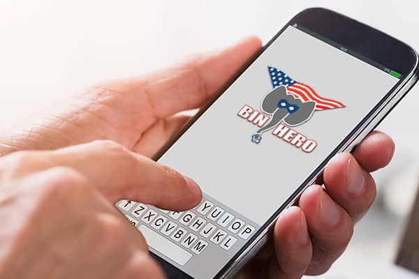 Text Reminder that Bin Hero is coming to clean your trash bins